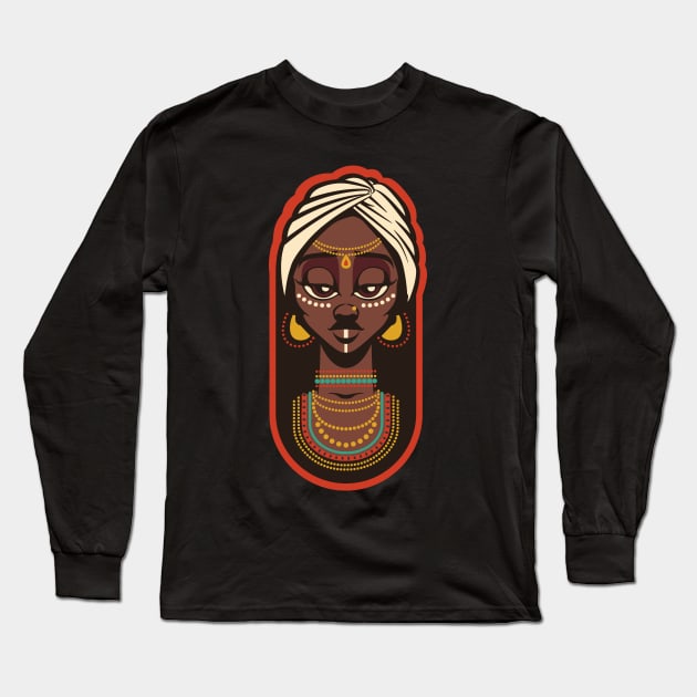 Queen Tee Long Sleeve T-Shirt by JSNDMPSY